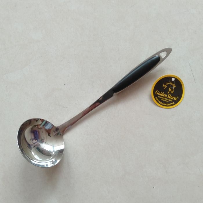 Irus Sayur Stainless / Centong Sayur Stainless Golden Horse