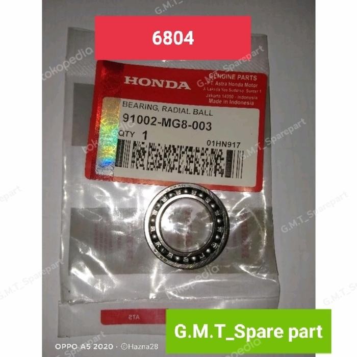 (TERLARIS) BEARING LAHER KLAKER STUT KOPLING KARISMA KIRANA SUPRA X 125 ASLI 6804 (TERBAIK)