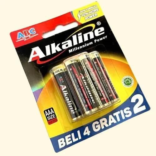 ID'' BATERAI ALKALINE ABC AAA A3 KECIL BATERE BATTERY ABC BATERE AAA ISI 6