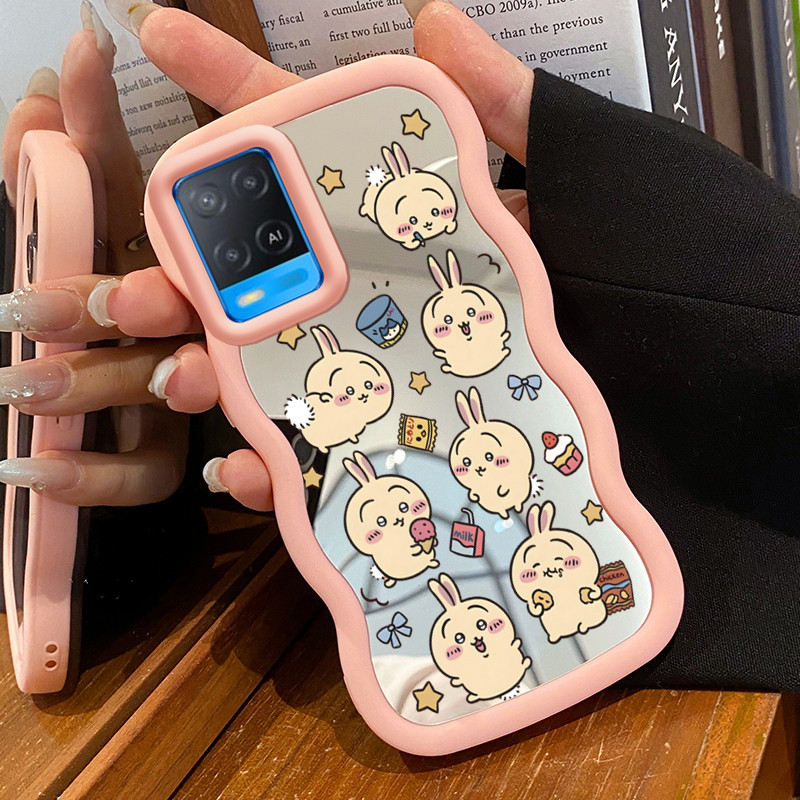 Casing HP Untuk OPPO A54 Case lucu Boneka pop Macaron Softcase Silikon lunak Kasing Kesing cermin Ce