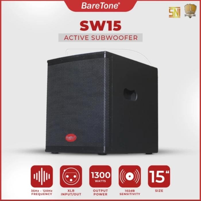 Terbagus Subwoofer Baretone Sw15 Original 15 Inch Aktif Subwoofer