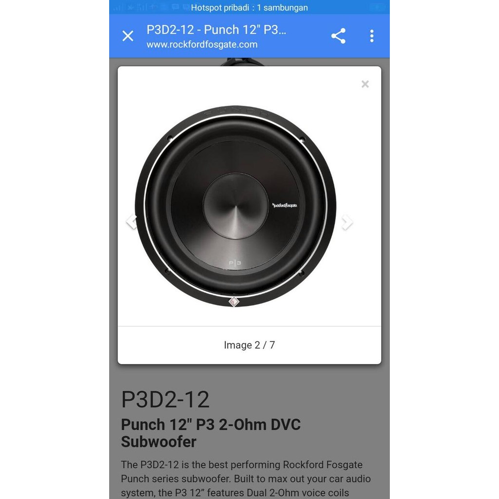Sale Subwoofer Rockford P3 D2-12 - Sub Rockford P3 D4 12Inch - Rf 12P3D4