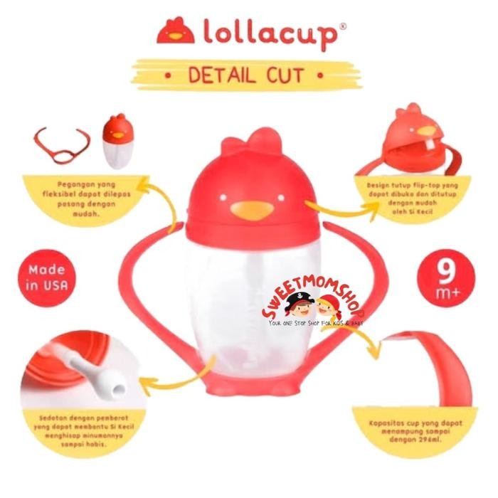 Sweetmomshop Lollacup Innovative Straw Sippy Cup