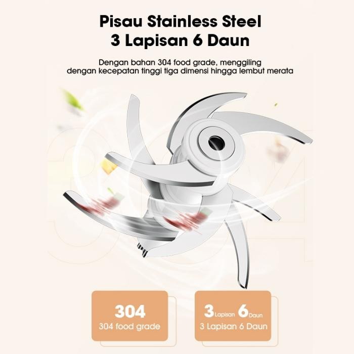 Food Opper Ni Kaca Blender Mpasi Coper Bumbu Oper Copper Samono Stainless