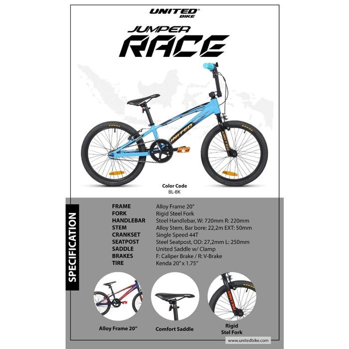Sepeda Bmx United Jumper Race Alloy 20Ch