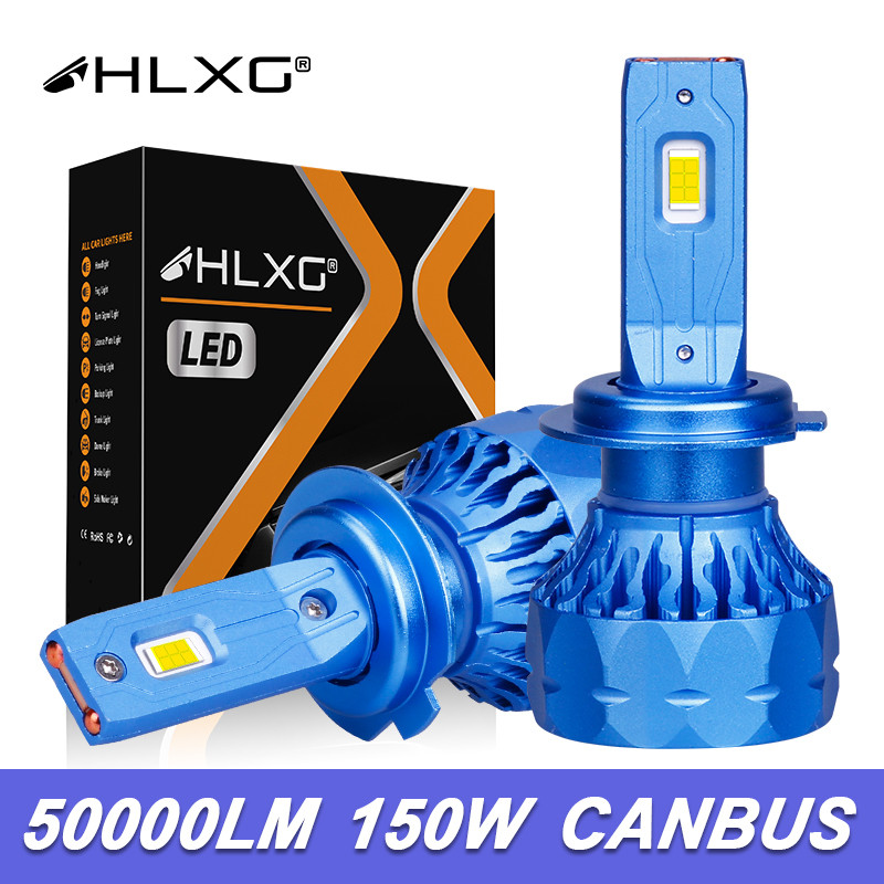 Terlaris, HLXG 50000LM Led H7 LED Canbus H4 luces lamps 9012 HIR2 HB3