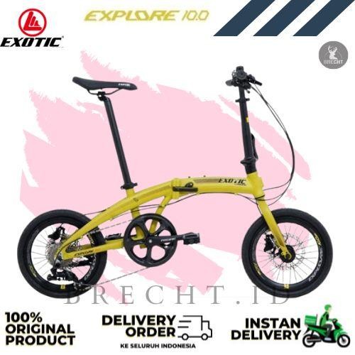 Sepeda Lipat/Folding Bike Exotic Explore 10.0 20Inch Alloy Hydraulic