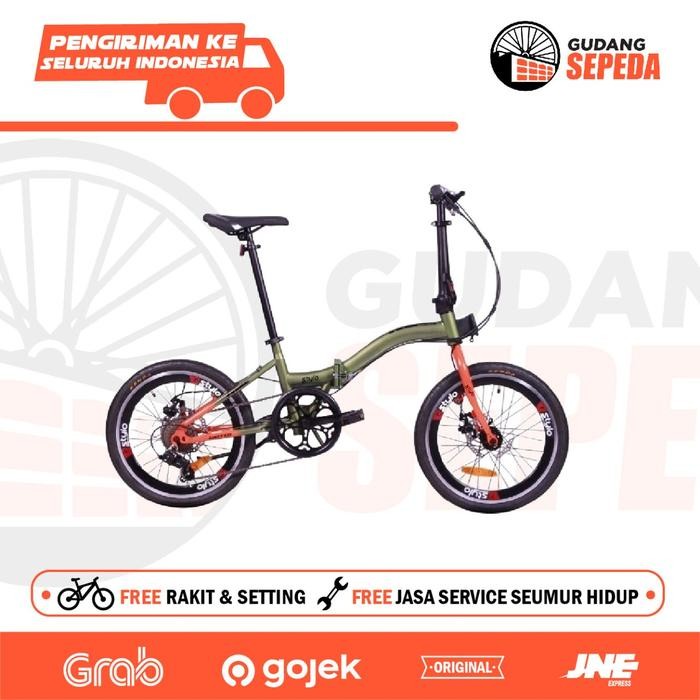 Sepeda Lipat Folding Bike United Stylo Db Sport 16 Inch 6 Speed