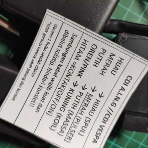 NEW CDI VESPA RACING CDI VESPA TIIC UPGRADE CDI VESPA AING CDI VESPA NO LIMIT CDI VESPA EXCEL CDI