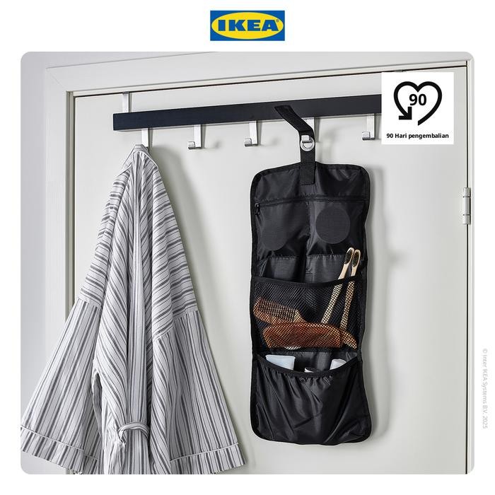 NEW IKEA FODERSKOPA Tas Pengatur Kabel Serbaguna Hitam