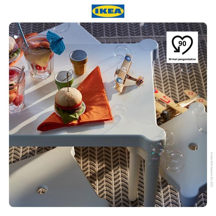 NEW IKEA UTTER Meja Belajar Kecil Anak Dalam/Luar Ruangan