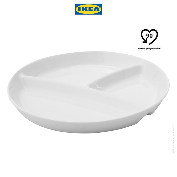 NEW IKEA UPPVISPAD Piring Makan Putih 22cm