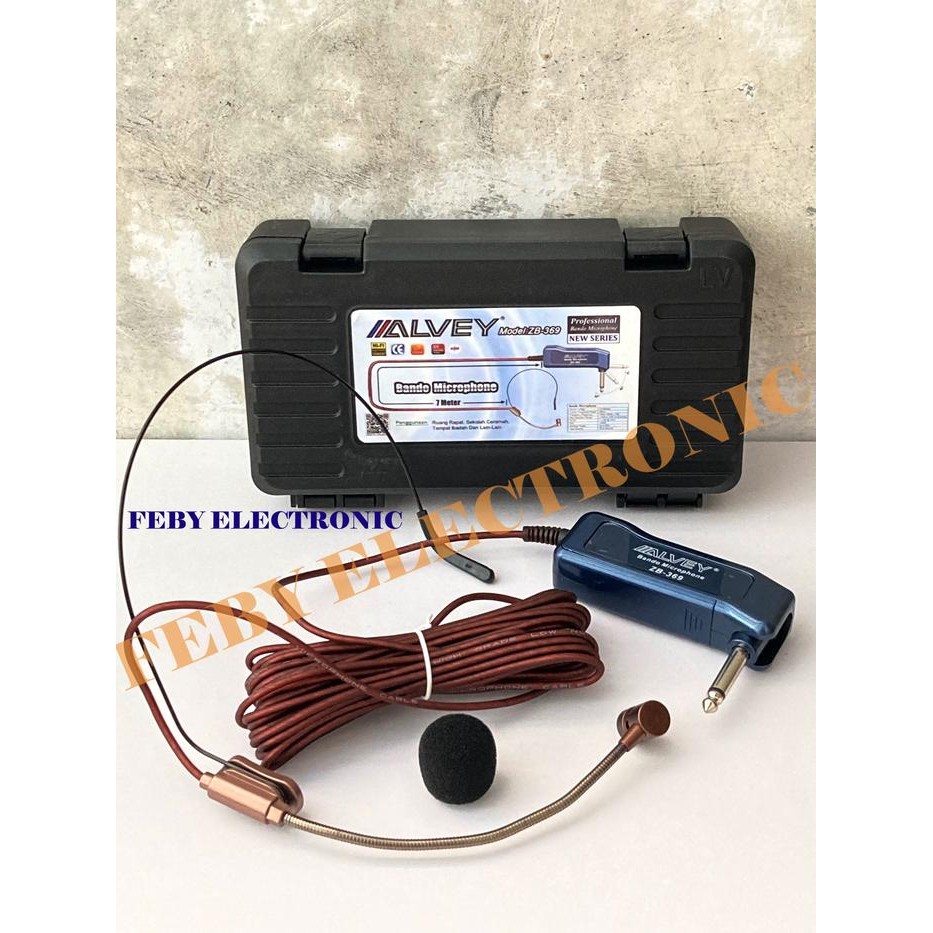 JUAL Mic Head Set ALVEY ZB-369 Mic Bando condensor IMAM MASJID
