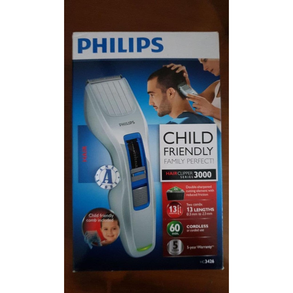 NEW PHILIPS Hair Clipper HC3426/15 - Pencukur Rambut HC3426