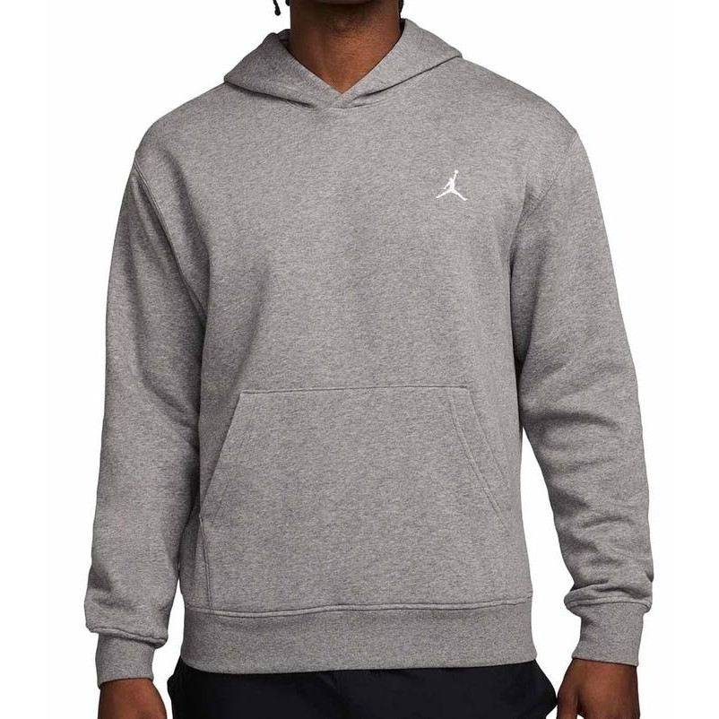 Baju Basket Air Jordan Brooklyn Fleece Pullover Hoodie Grey Original F