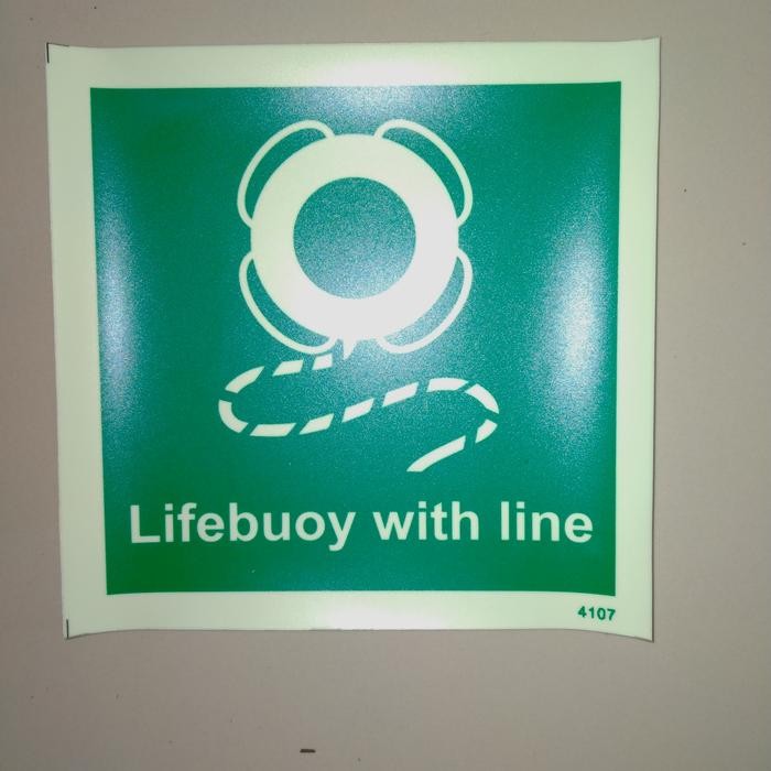 

334107 Lifebuoy With Line (Stiker Fosfor) 150X150