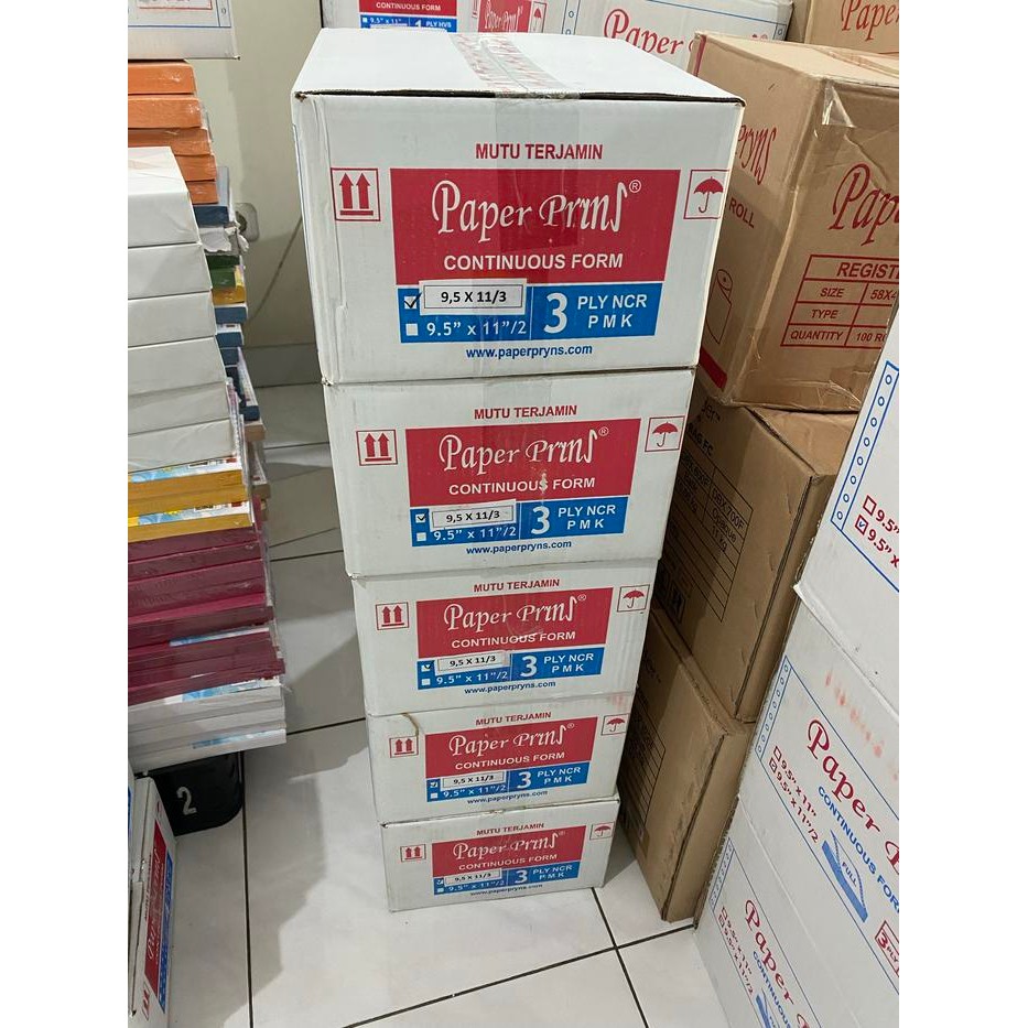 

Continuous Form Paper Prins 9.5"X11"/3 - 3 Ply (3Ply Bagi 3)