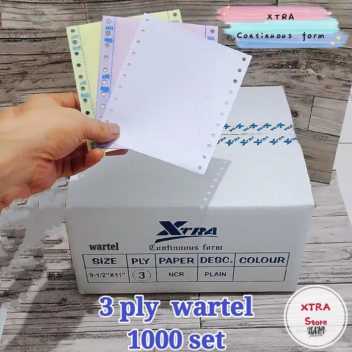 

Bisa Gosend! Kertas Continuous Form Dph Wartel 3Ply Paper Stationery