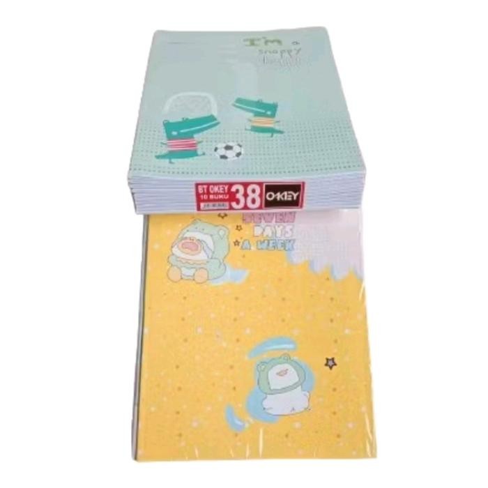 

(Imk) - Buku Okey 38 Lembar Ukuran Pendek / Kecil (Cover + 36 Lembar) - 1 Pack Isi 10 Buku