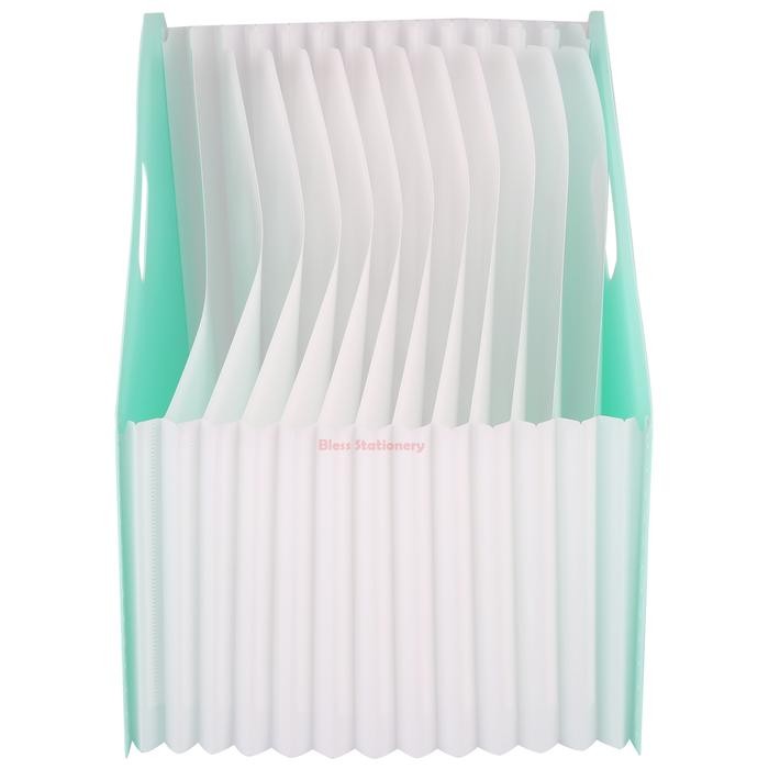 

Terlaris! Deli Box File Standing File Binder Box Magazine File