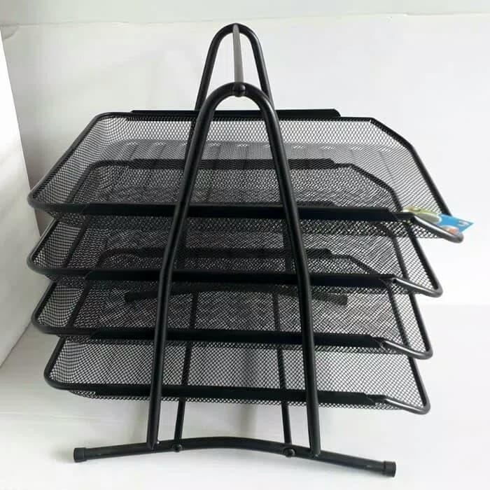 

Rak File Dokumen Buku 4 Susun Besi Tray Surat Arsip Organizer