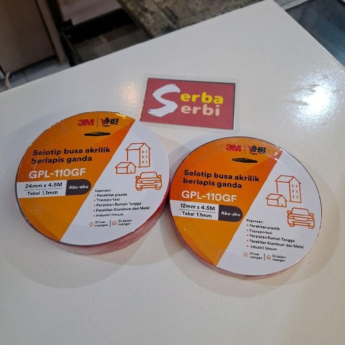 

-VHB 3M TAPE DOUBLE-Isolasi perekat ganda VHB 3m tape 4.5mtr