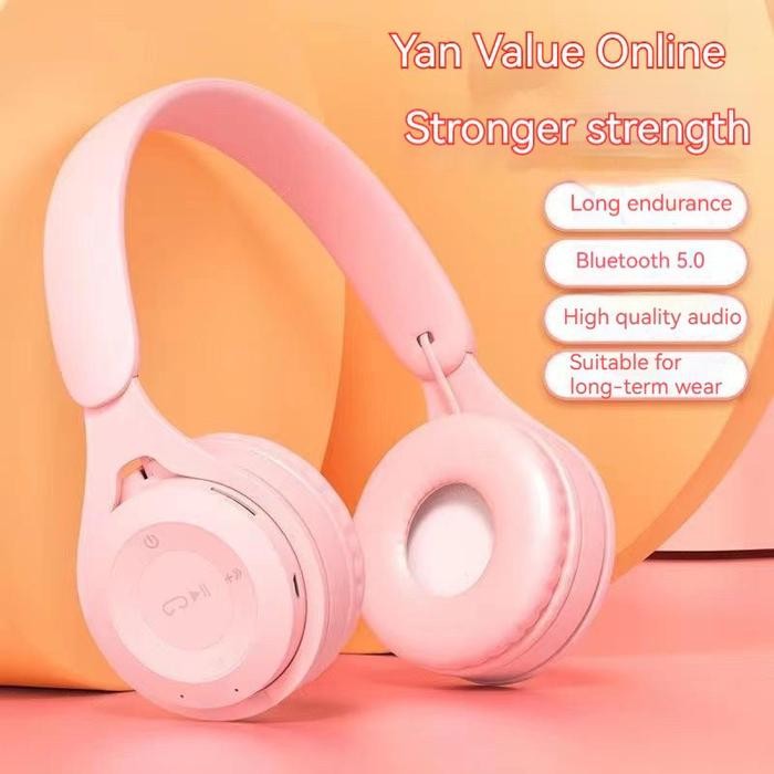 Headphone Warna Y08 - Headphone Bluetooth Y08 Macaron