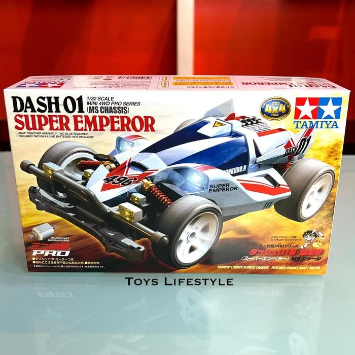 Mainan Rakit Mobil Tamiya Mini 4WD - Super Emperor Dash 01 (ORIGINAL)