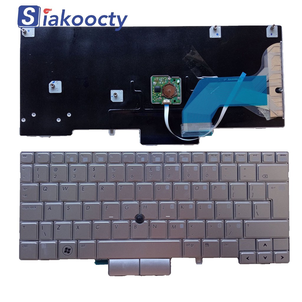 UI Keyboard HP Elitebook 2740 2740p 2760p MP-09B6 German Silver JGC3J