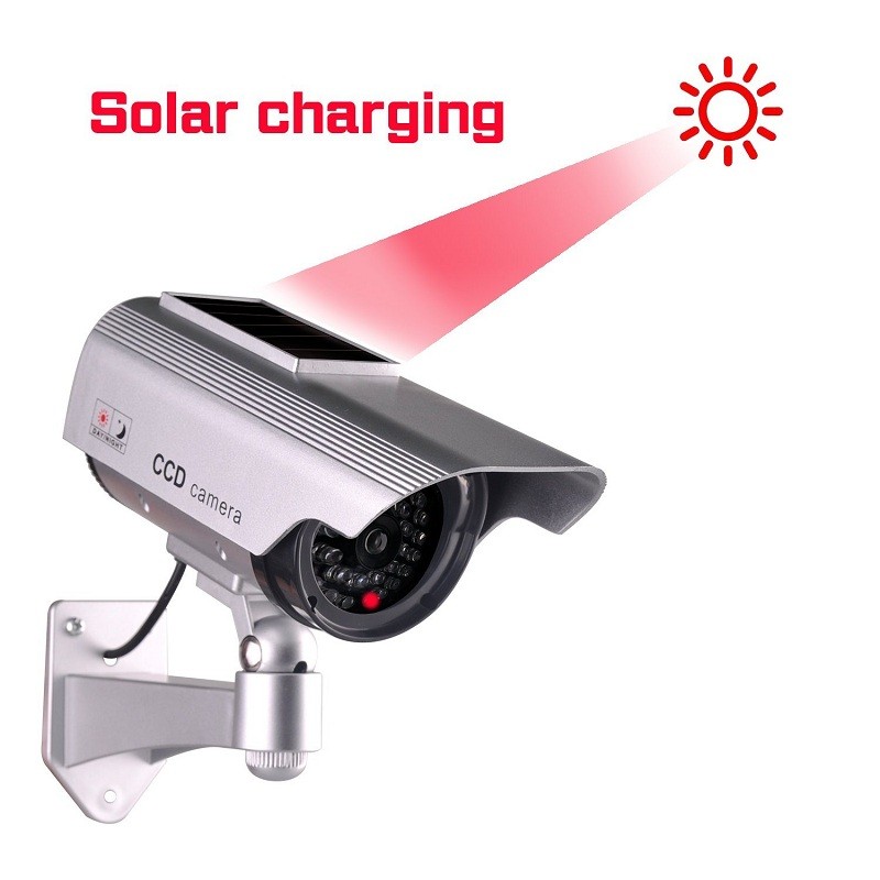 Home Cctv Security Fake Camera Solar Power Simulated Surveillance