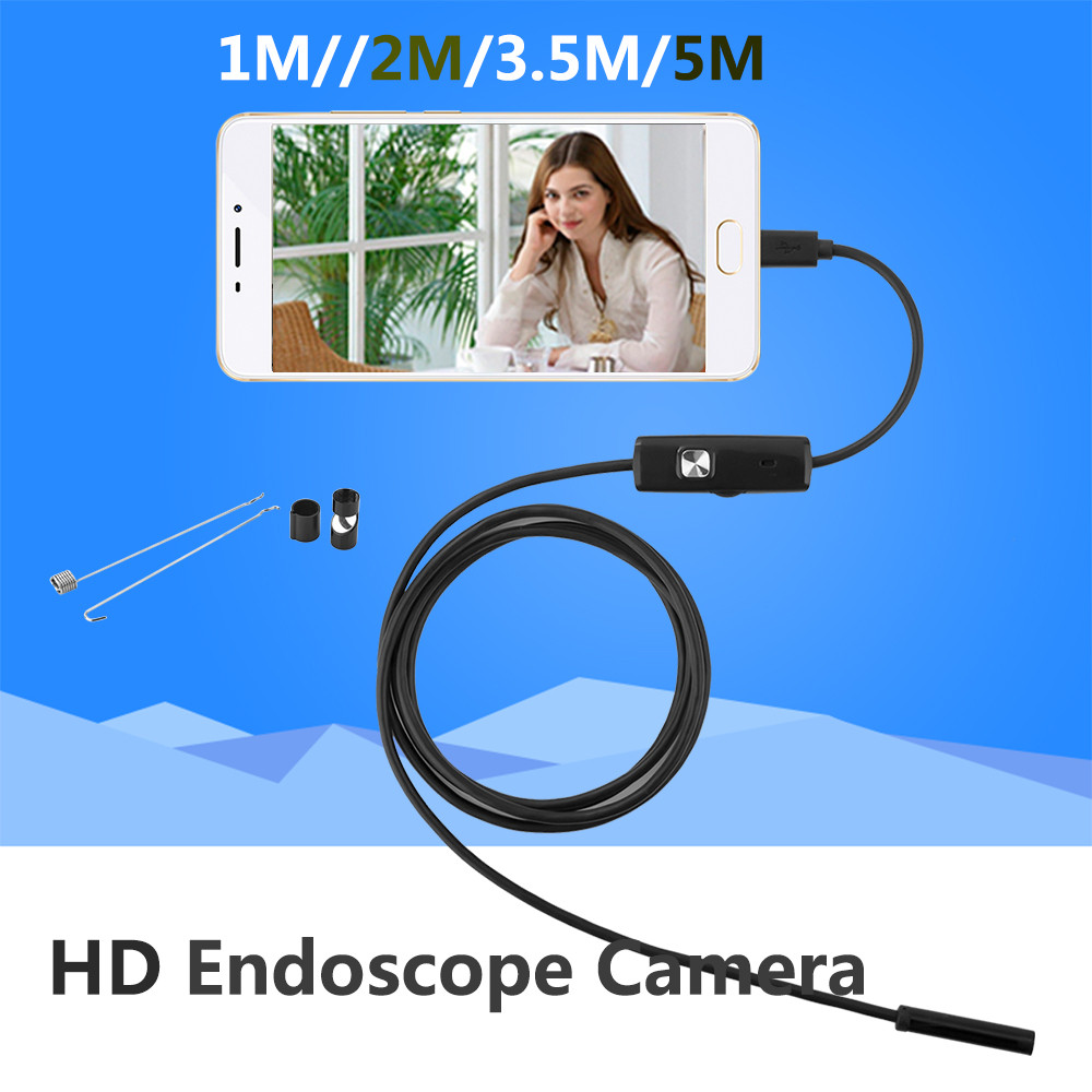 Endoscope 5.5mm Lens Endoscope USB Android Camera 1M 2M 3.5M