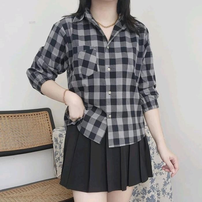 KEMEJA FLANEL JUMBO, flanel panjang size XXL XXXL Casual Distro *