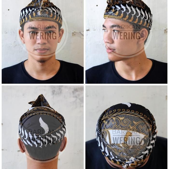 ASLI Blangkon Iket Totopong Bendo Udeng Sunda Motif Batik Kujang Siliwangi READY STOCK