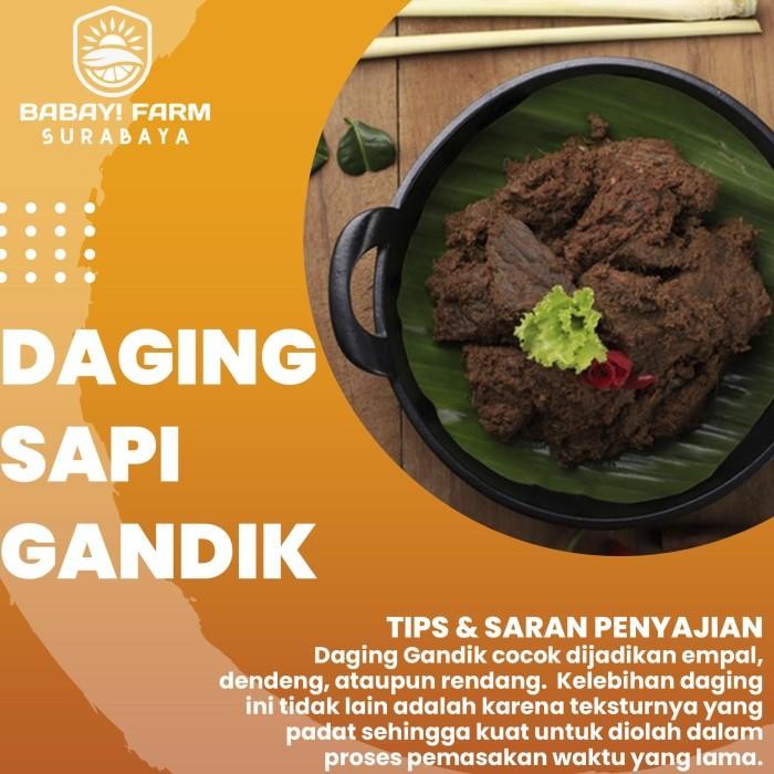 

(Allthebest) Daging Sapi Gandik Rendang / Beef Silverside 250 500 gr 1 kg