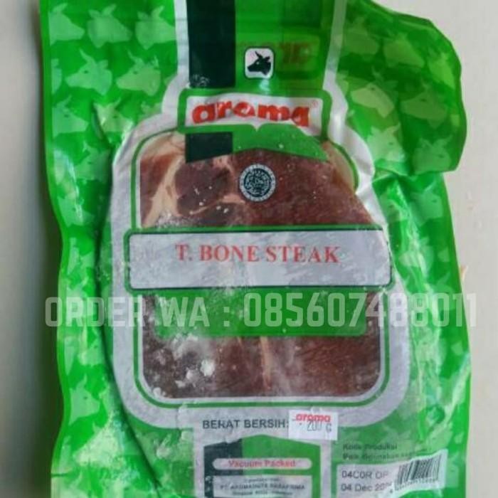 

(Allthebest) AROMA Beef T-Bone Steak 400gr Daging Sapi TBone T Bone HALAL FROZEN