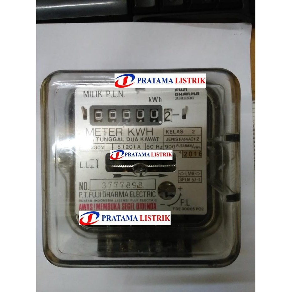 Terbaru Kwh Meter Analog 1 Phase 5(20)A Fuji Dharma Standard Pln Class 2