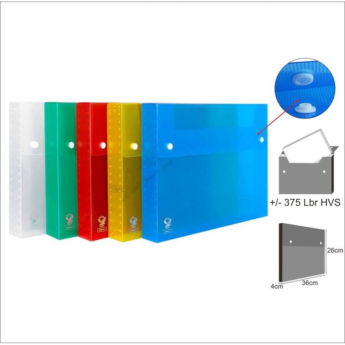 

DISKON Map Plastik Kancing / Carry Case- E 309-4 READY STOCK