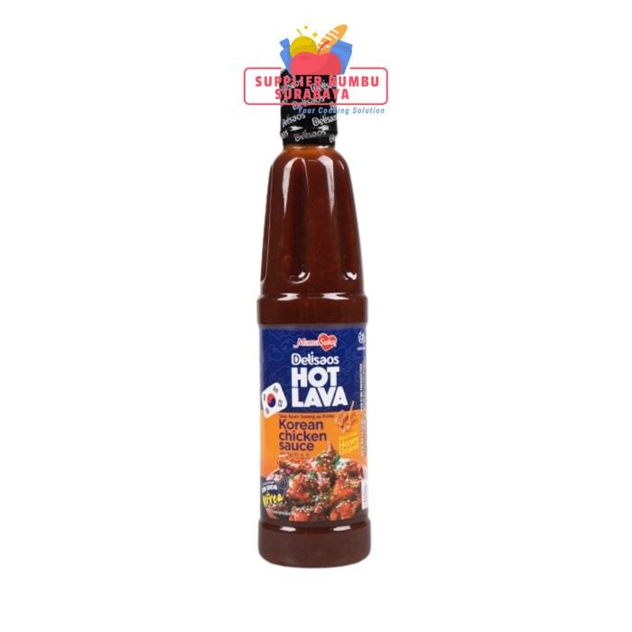 

(Allthebest) MamaSuka Delisaos Hot Lava Korean Chicken Sauce Ori Spicy Garlic 320g