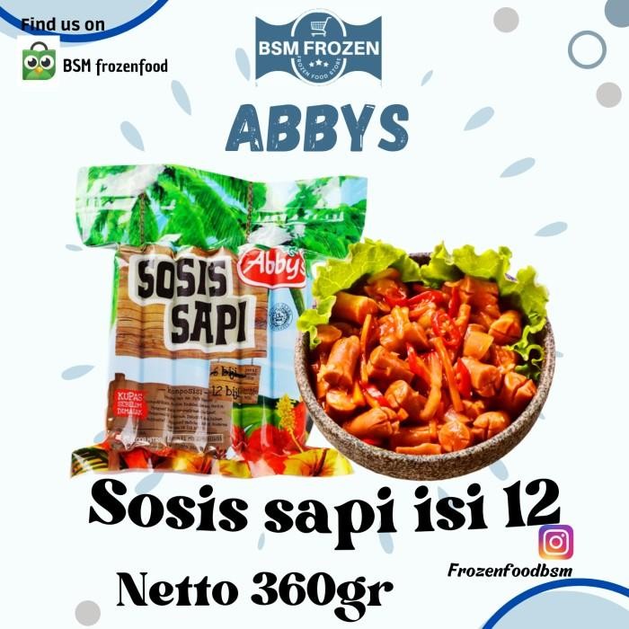 

(Allthebest) sosis sapi ABBYS 12 pcs 360 gram