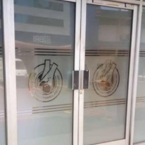 (Allthebest) kaca film sandblast / kaca sandblast /sandblast logo custom