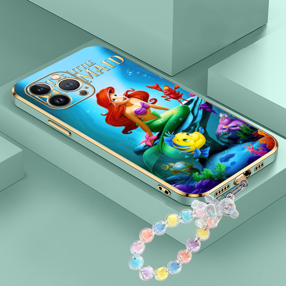 [Pengiriman Jakarta] Apple iPhone 12 13 14 15 Pro Max Mini Plus Casing Ponsel ‌Pola The Little Merma