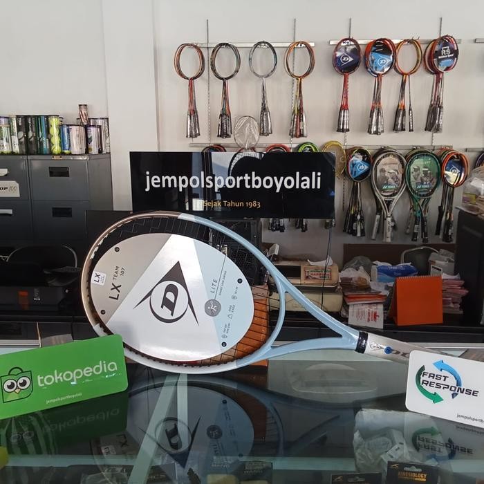 RAKET TENIS DUNLOP LX TEAM 107 ,FREE TAS