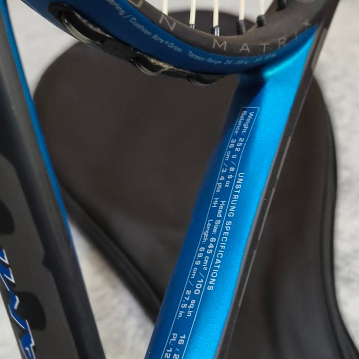 Raket Tenis Lapangan Wilson Hammer Matrix Carbon Siap Pakai - Blue