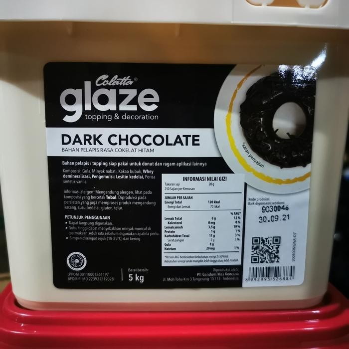 

Glaze collata dark choco repack 500gram
