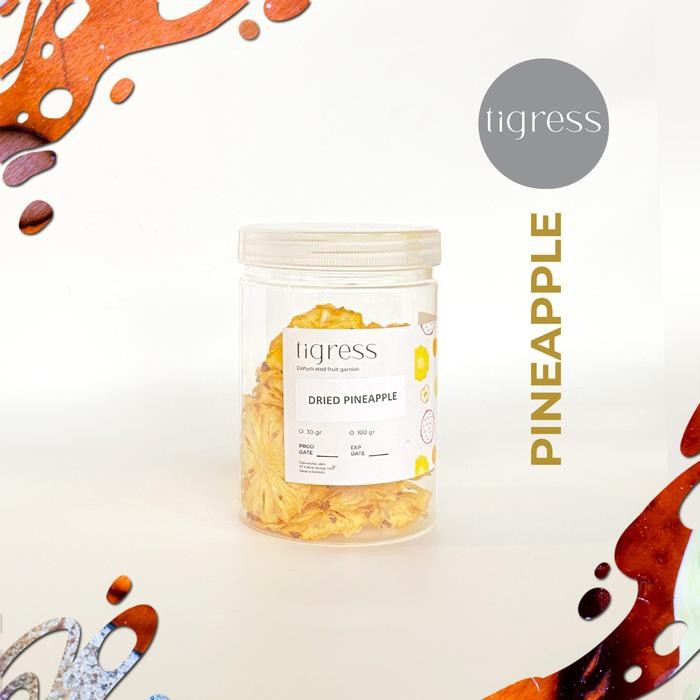 

Dried Pineapple Garnish / Topping Buah Nanas Kering Tigress
