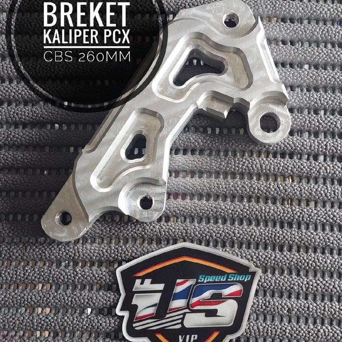 Ready Stok breket kaliper pcx cbs disk 260mm