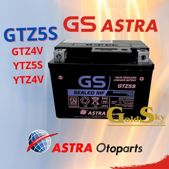 Langsung Kirim ! AKI KERING MOTOR GS ASTRA GTZ5S YTZ4V MTZ5S GTZ4V GS MF