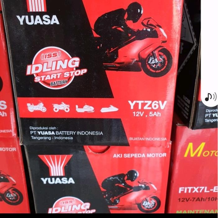 Langsung Kirim  aki yuasa untuk motor cbr satria fu