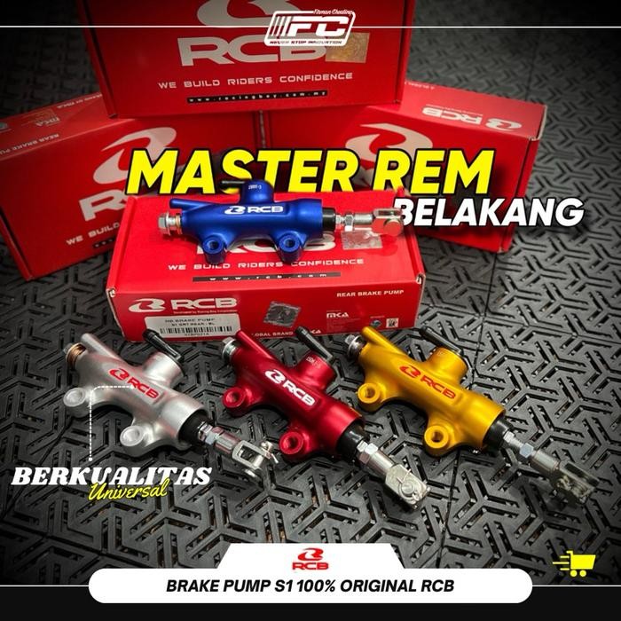 Ready Stok! MASTER REM BELAKANG RCB S1 GRT UNIVERSAL ORIGINAL RCB