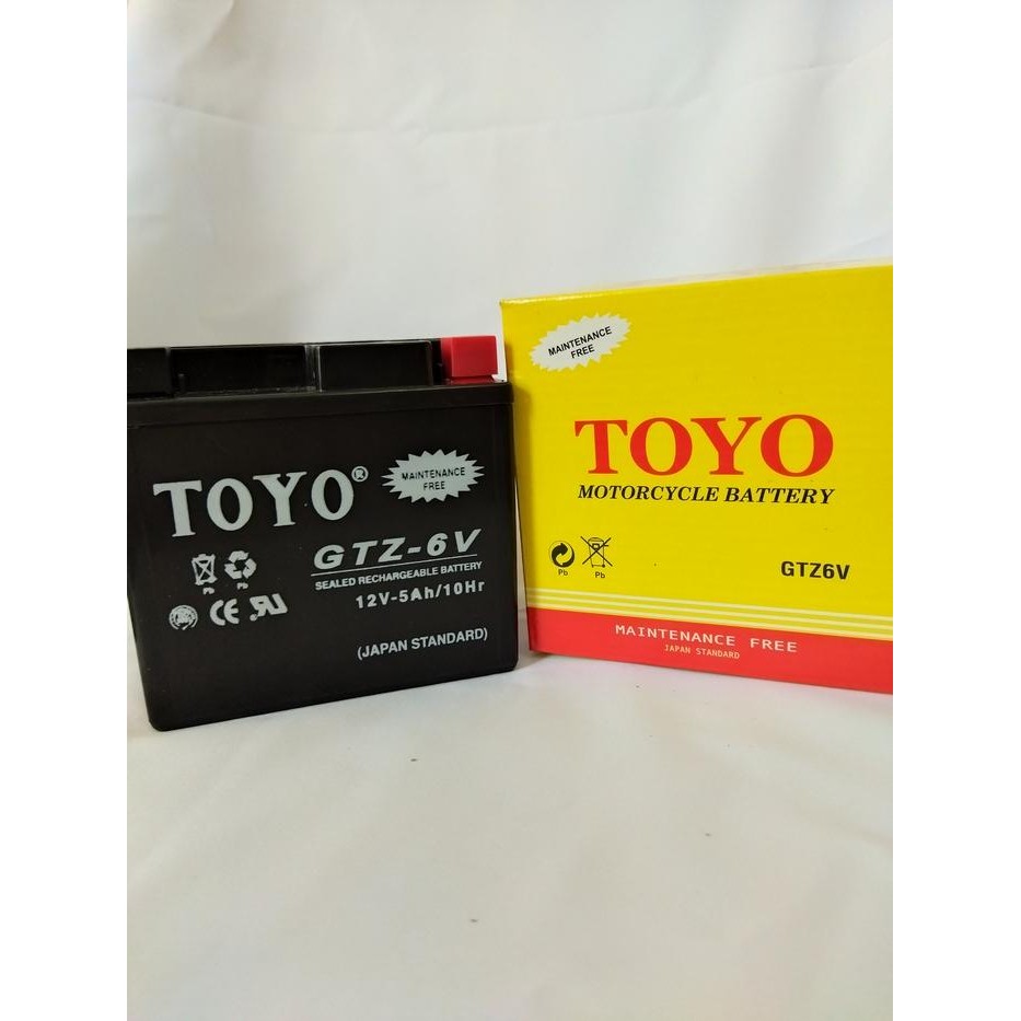 Langsung Kirim  Aki Motor TOYO GTZ6V